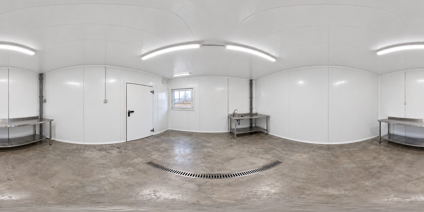 Finisaj MedClyn într-un spațiu industrial